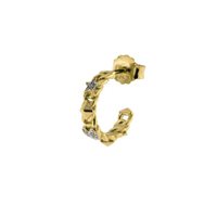 Mono orecchino Rue des Mille Donna Stardust Double in Argento Zircone ORZ-BOCAT D1 AU - ORZ-BOCAT D1 AU